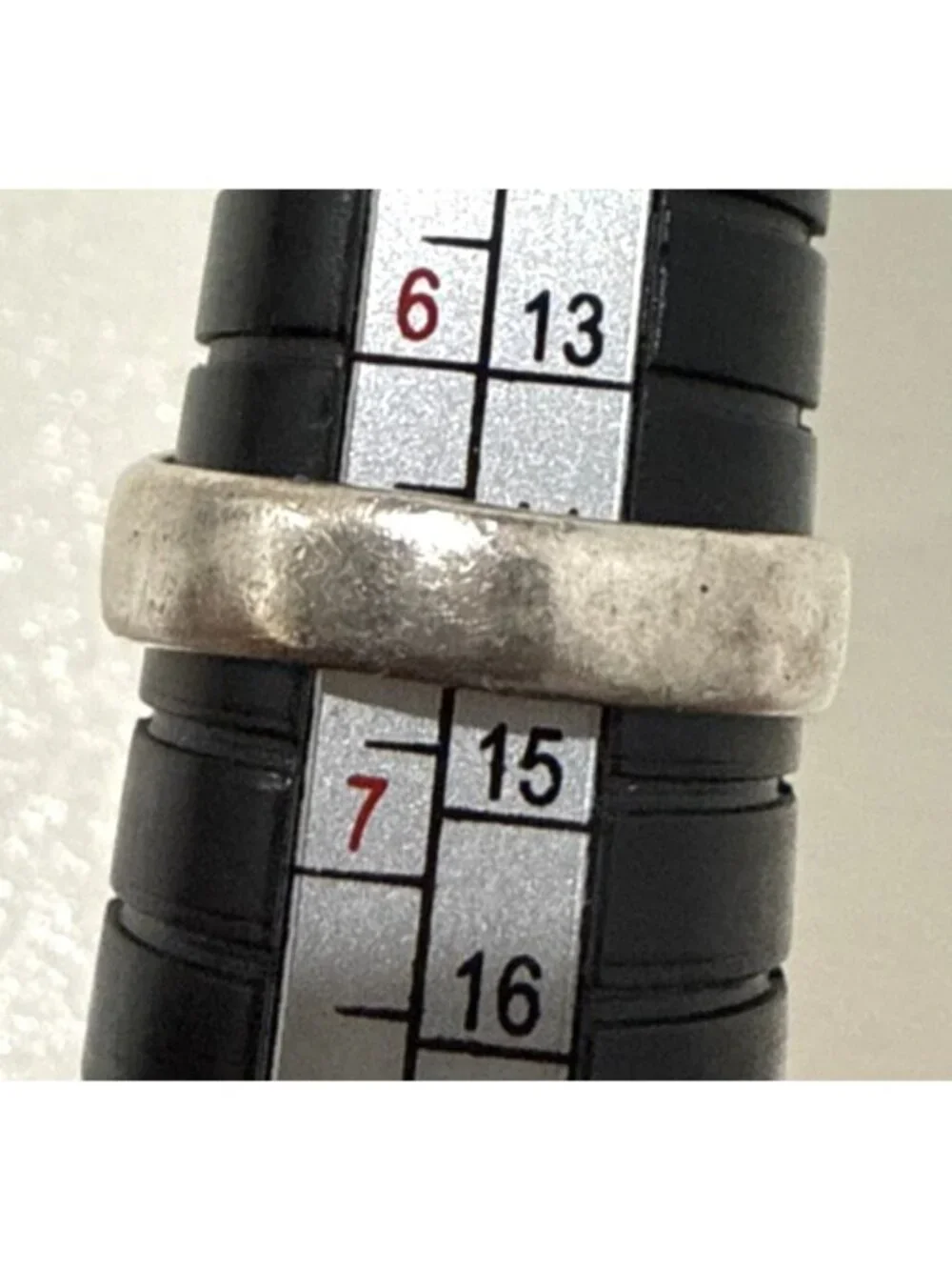 Vintage Native American Coral Turquoise Chip Inlay Silver Ring Southwestern 6.5